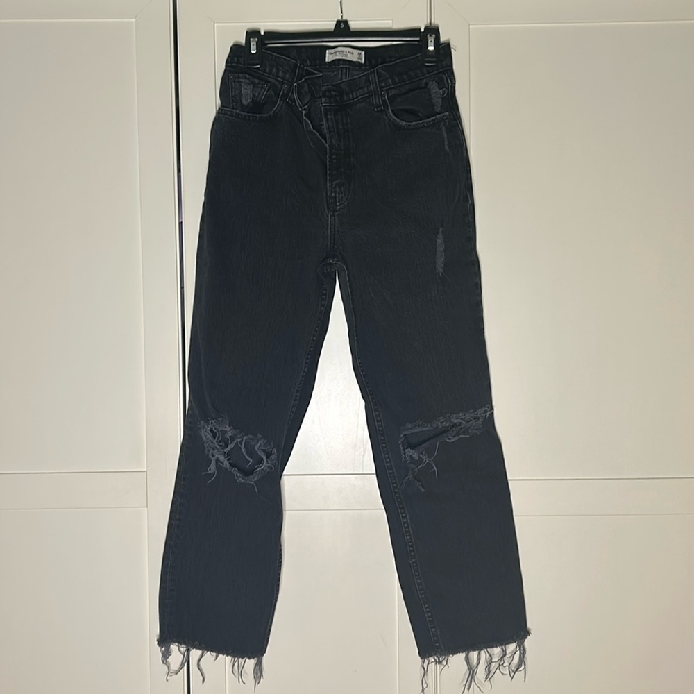 abercrombie 90s straight ultra high rise jeans